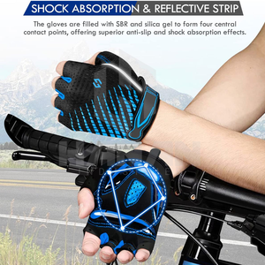 Los mejores guantes deportivos de cuero para ciclismo Pantalla táctil a prueba de sudor de alto agarre Compatible para el máximo rendimiento Gimnasio al aire libre - Product Image 2