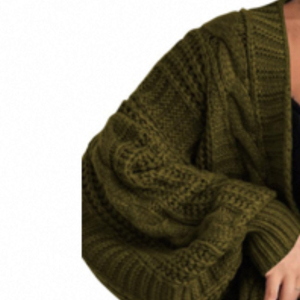 เสื้อสเวตเตอร์สวมหัวคอกลมแขนยาวสำหรับผู้หญิงเสื้อสเวตเตอร์แบบสวมหัวระบายอากาศได้มีเนื้อผ้าวาฟเฟิลแบบมีโครงเสื้อผ้าลำลองไซส์ใหญ่พิเศษสำหรับฤดูหนาว - Product Image 6