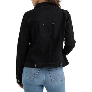 Proveedor de chaqueta vaquera de alta calidad para Mujer | Chaqueta vaquera al por mayor personalizada OEM | Fábrica de abrigos vaqueros de moda vintage con estilo - Product Image 2