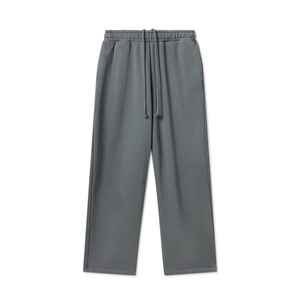 Pantalones Deportivos de Felpa con Logotipo Bordado Personalizado, Pantalones de Chándal de Algodón Grueso, Pantalones Deportivos de Pierna Ancha y Recta para Hombre - Product Image 5