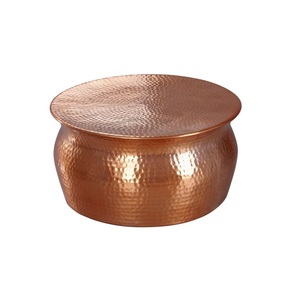 2025 Hotel Decorative Hammered Coffee <b>Table</b> <b>Round</b> Shape Latest Design Metal Corner <b>Table</b> Gold Color <b>Side</b> <b>Tables</b> - Product Image 6
