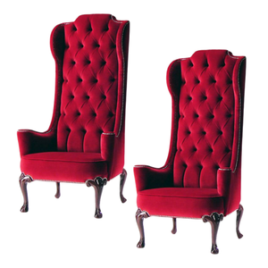 Mobilier moderne de luxe pour la maison Chaise du roi Canapé avec dossier haut Coussin en tissu pour le salon et l'hôtel - Product Image 4