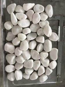 2024 mejor venta de guijarros de piedra artificial blanca adoquines redondos pulidos para decoración de jardín y parque al aire libre - Product Image 5