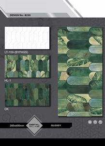 Finition brillante du fournisseur indien 300x600mm Carreaux de métro 9mm d'épaisseur Carreaux de sol de cuisine antidérapants pour la décoration intérieure - Product Image 2