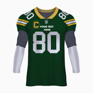 Ropa deportiva Camiseta de fútbol americano 100% Poliéster Sublimación Impreso Equipo Uniforme Ajuste personalizado para práctica y uso del juego - Product Image 5