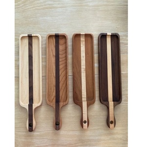 Plateau en bois rustique pour servir de la nourriture Bol de service de cuisine Salade Bol Riz Pour restaurant - Product Image 1