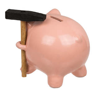 Hucha de Plástico de Alta Calidad con Lindo Martillo de Papel, Número Pintado a Mano y Patrón de Caja, Banco de Dinero - Product Image 4