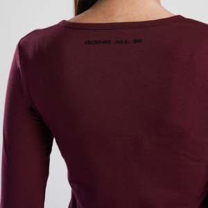 Maroon Rush Fit <b>Top</b> for Fitness High-Performance Apparel - Product Image 5