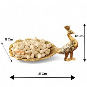 Plateau rond en métal unique, parfait pour la table à manger, centre de table décoratif et pratique pour servir des boissons ou des collations - Product Image 2