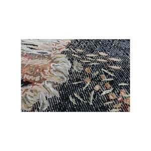 Uvenuti Abstract Pattern Hand Knotted Wool & Bamboo Silk <b>Rug</b> Grey & <b>Black</b> for Home Use-Srb(151) - Product Image 3