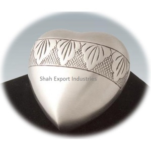 Stylish <b>Mini</b> Cremation Metal Keepsake <b>Urns</b> <b>for</b> Human <b>Ashes</b> Small <b>Urns</b> Silver Finished Handcrafted Cremation <b>Urns</b> - Product Image 1