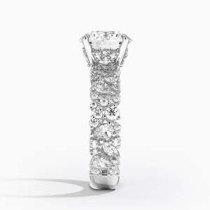 Brillant laboratoire cultivé diamant or bague de fiançailles pour les femmes étincelant caché Halo réglage élégant bijoux de mariage de mariée 14K 18K - Product Image 6