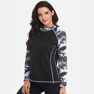 Vente en gros de chemise de course à manches longues à la mode pour femmes Vêtements de protection solaire Rash Guard bon matériel - Product Image 3