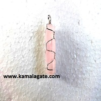 Pendentifs élégants en laiton argenté avec améthyste à point unique enroulée dans du fil, artisanat tendance en pierre de cristal