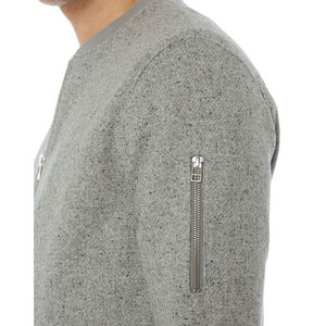 Venta al por mayor de prendas personalizadas cortavientos con cremallera chaquetas de hombre de talla grande chaquetas bomber vintage OEM con servicio - Product Image 3