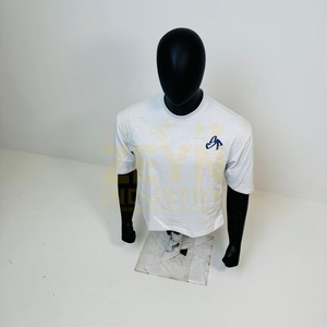 T-shirts imprimés en relief de couleur blanche personnalisés, streetwear, surdimensionnés, en coton lourd, style vintage, imprimés, respirants, pour hommes - Product Image 2