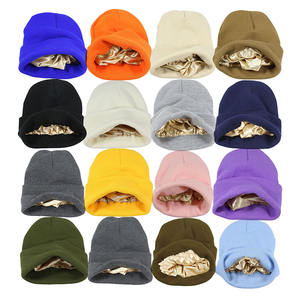Fabricant de bonnets en mohair personnalisés Chapeau chaud d'hiver Y2K Chapeaux tricotés Bonnet doublé en soie avec doublure en satin Bonnet jacquard - Product Image 4