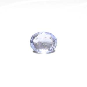 Saphir bleu facetté, pierre précieuse naturelle, 3 carats, avec traitement thermique, taille 10 mm et hauteur 8 mm - Product Image 2