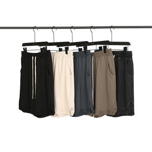 OEM Người Đàn Ông Biểu Tượng Tùy Chỉnh Thể Thao Hàng Hóa Quần Short Cao Đường Phố Hip Hop Retro Loose Mens Đồng Bằng Màu Sắc 320G 100% Bông Dài Dây Kéo Quần Short - Product Image 6