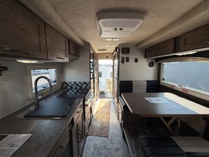 Forest River Sunseeker Motorhome Gray Aluminum 6 Person Travel Trailer Modern Design with Slide-Out Kitchen for <b>Mobile</b> Travel - Product Image 4