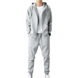 <b>Cheap</b> Custom Boys Hooded Solid Eco-Friendly Breathable Lightweight Autumn Casual Cotton Sweatsuit <b>Jogger</b> Sportswear Tracksuit - Product Image 2