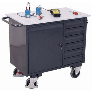 Variofit ESD Workshop Trolley with 6 <b>Drawers</b> 1.110 X 600 960 mm (W/D) Four-Wheel for Tool Usage - Product Image 1