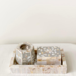 Juego de quemador de incienso con incrustaciones de perlas para la madre, conjunto de quemador de incienso árabe hecho a mano con incrustación de perla madkan, venta al por mayor - Product Image 3