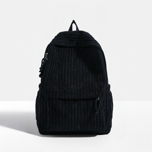 กระเป๋าเป้สะพายหลังนักเรียนลายทางผ้าลูกฟูกขนาดเล็ก - Product Image 6