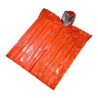 Kit de survie pour le camping en plein air pour la marque OEM, poncho imperméable en PE, imperméable multisports pour la randonnée, l'alpinisme
