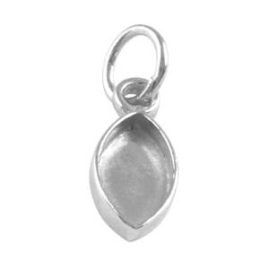 Super Sterling Silver Finding Supply DIY Collet Métal Montage Lunette Charme Pendentif Marquise 3x6mm à 10x20mm Femmes Lunette Réglage - Product Image 3