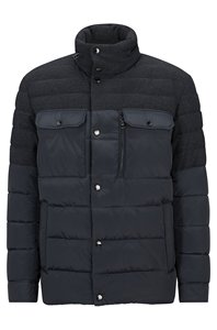 Chaqueta de plumón ligera ultraligera de microfibra para invierno, con cierre de cremallera, cuello alto, transpirable, para hombre - Product Image 6