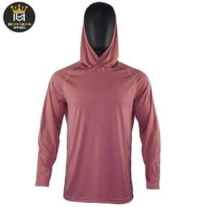 เสื้อฮู้ดตกปลาแขนยาวสำหรับผู้ชายพร้อมหน้ากากกันน้ำวัสดุรีไซเคิลที่ดูดซับความชื้นได้ดี - Product Image 6