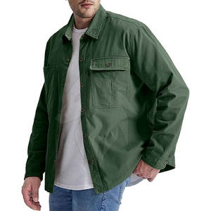 Meilleur prix Col haut Chemises décontractées cargo en coton pour hommes Taille XL Matériau polaire respirant Conception personnalisée Motif imprimé - Product Image 5