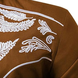 High Street Factory Supply Camisas bordadas Streetwear Cómodo Color sólido Oem Diseño Camisas bordadas para adultos - Product Image 5