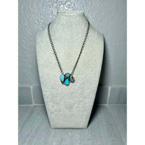 Ella Peters # Collier en argent sterling et turquoise en forme de goutte d'eau, cadeau - Product Image 4