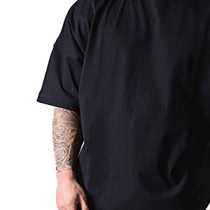 Camiseta Extra Grande Personalizada 100% Algodón para Hombre, Corte Holgado, Estampado Sólido, Transpirable, de Secado Rápido y Duradera - Product Image 4