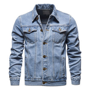 New Arrival Fashion Streetwear <b>Denim</b> <b>Jacket</b> High Quality Custom Design In Different Sizes Men <b>Denim</b> <b>Jacket</b> - Product Image 1