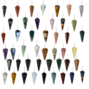 Péndulo de cristal de hematita al por mayor, piedras preciosas, Péndulo de radiestesia, adivinación para meditación, Chakra, cristal de péndulo curativo - Product Image 3