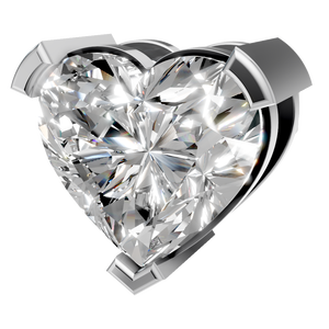 ต่างหูเพชรทรงหัวใจ VVS D หรูหรา ทองคำแท้ 14k ดีไซน์ทันสมัย เครื่องประดับชั้นดี ของขวัญสำหรับผู้หญิง งานแต่งงาน งานหมั้น วันครบรอบ - Product Image 4