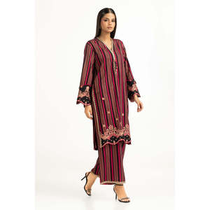 Conjunto de Camisa y Pantalón Bordado con Lurex Negro Estilo Bohemio - Product Image 5