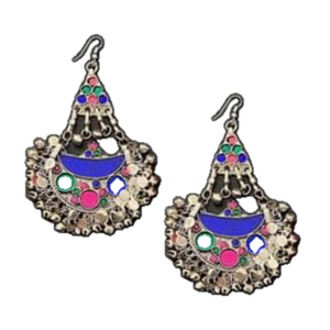 เทรนด์แฟชั่นล่าสุด ชุดเครื่องประดับทองแดงประดับเพทายแบบอัฟกัน สร้อยคอ ต่างหู ชุดของขวัญงานแต่งงาน งานปาร์ตี้ วันครบรอบ - Product Image 5