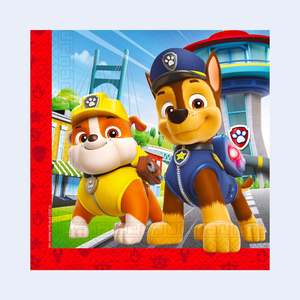 Serviettes en papier Paw Patrol 33X33Cm 20Pcs Fournitures de fête Anniversaire enfant - Product Image 2