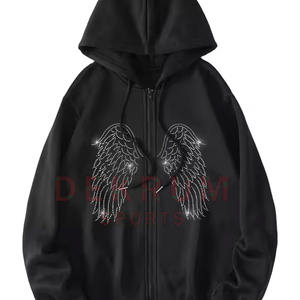 Low MOQ Rhinestone Hoodies Mejor estilo Hombres Rhinestone Hoodies Pakistán Fabricante Hombres Hoodies - Product Image 1