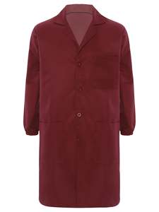 Blouse de laboratoire unisexe de haute qualité à manches longues en coton et polyester durable pour usage médical en hôpital, clinique et laboratoire (avec poche pour aiguilles) - Product Image 3