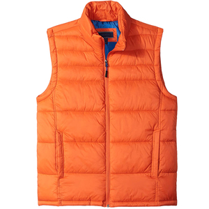 Chaleco de algodón cálido de invierno para hombre con logotipo personalizado, chaleco acolchado informal impermeable, chaqueta sólida acolchada, chaleco para hombre - Product Image 5