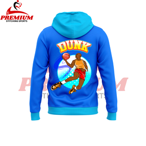 Sweat à capuche unisexe à double fermeture éclair Heavyweight Oversized Blank Zip up Cotton Men's Hoodie - Product Image 6