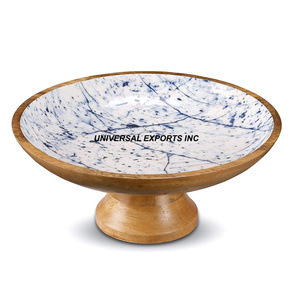 Cuenco de chocolate de madera con acabado natural Cuenco dulce hecho a mano de calidad superior Cuenco dulce de madera nuevo con estilo clásico - Product Image 4