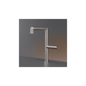 Robinet de lavabo élégant, 100% fabriqué en Italie, design CEA, en acier inoxydable, à levier unique, pour salle de bain, design géométrique - Product Image 2