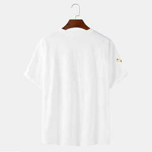 T-shirt à manches courtes d'été 100% coton personnalisé pour hommes dernier modèle tendance Nouveau T-shirt personnalisable pour hommes Polyester/coton - Product Image 3