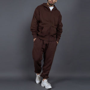 Conjunto Deportivo Personalizado con Logotipo, Ecológico, Anti-UV, para Hombre, de Poliéster/Algodón, Transpirable, Pantalones Deportivos y Sudadera con Capucha, Marca Privada, Invierno - Product Image 2